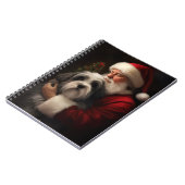 Tibetan Terrier Weihnachtsmann Weihnachten Notizblock (Linke Seite)