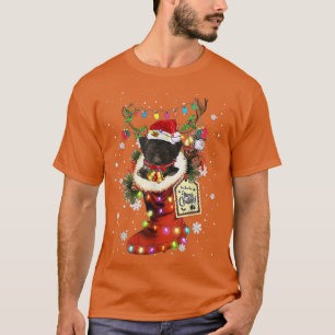 Tibetan Terrier Weihnachtsstiefel Weihnachtssocke T-Shirt