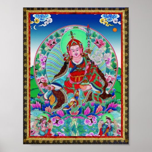 Tibetan Thangka Padmasambhava Poster (Vorne)