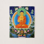 Tibetan Thangka Prabhutaratna Buddha Jigsaw Puzzle (Vertikal)