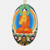 Tibetan Thangka Prabhutaratna Buddha Keramik Ornament (Links)