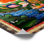 Tibetan Thangka Prabhutaratna Buddha Poster (Ecke)