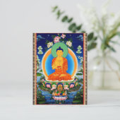 Tibetan Thangka Prabhutaratna Buddha Postkarte (Stehend Vorderseite)