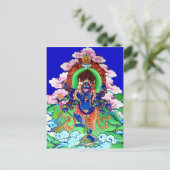 Tibetan Thangka Ucchusma Postkarte (Stehend Vorderseite)