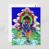 Tibetan Thangka Ucchusma Postkarte (Vorne/Hinten)