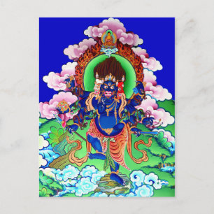 Tibetan Thangka Ucchusma Postkarte