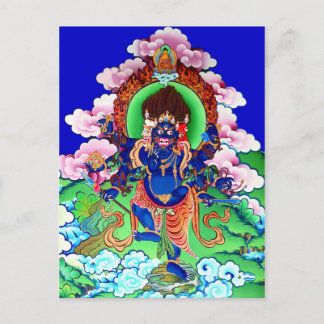 Tibetan Thangka Ucchusma Postkarte