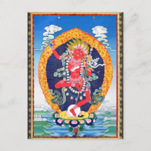Tibetan Thangka Vajravarahi Postkarte