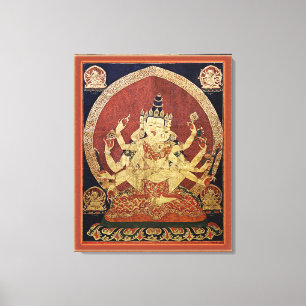 Tibetan Thangka von Guhyasamaja Akshobhyavajra Leinwanddruck