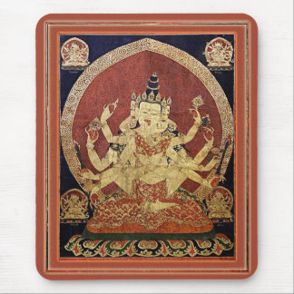 Tibetan Thangka von Guhyasamaja Akshobhyavajra Mousepad