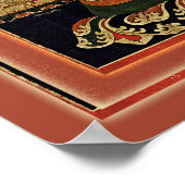 Tibetan Thangka von Guhyasamaja Akshobhyavajra Poster (Ecke)