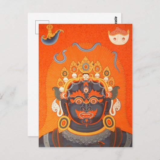 Tibetaner Thangka Gott-Kunst Postkarte (Vorne/Hinten)