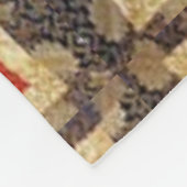 Tibetaner Thangka Prabhutaratna Buddha Fleecedecke (Ecke)