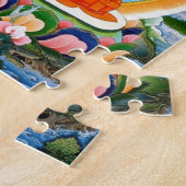 Tibetaner Thangka Prabhutaratna Buddha Puzzle (Seite)