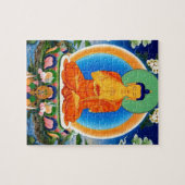 Tibetaner Thangka Prabhutaratna Buddha Puzzle (Horizontal)