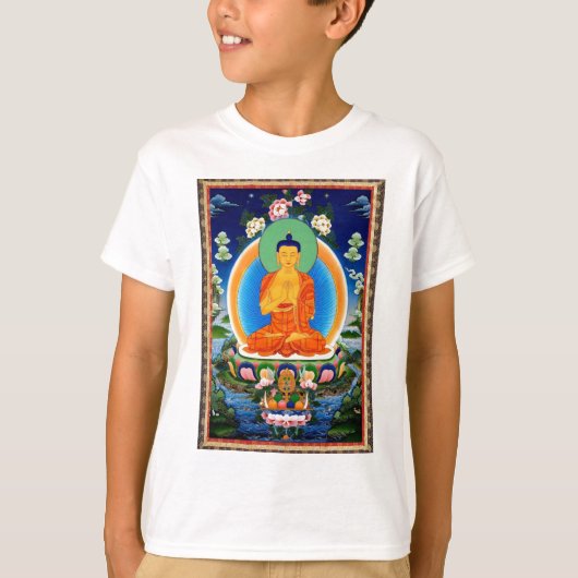 Tibetaner Thangka Prabhutaratna Buddha T-Shirt (Vorderseite)