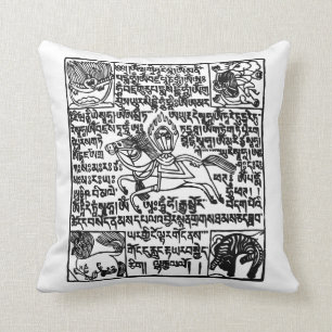 Tibetaner Windhorse Gebets-Flaggen-Kissen Kissen