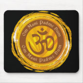 Tibetanische Beschwörungsformel mit Om-Symbol Mousepad (Vorne)