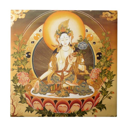 Tibetanische buddhistische Kunst Fliese (Vorderseite)