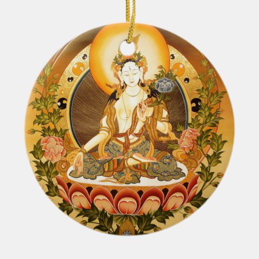 Tibetanische buddhistische Kunst Keramikornament (Vorne)