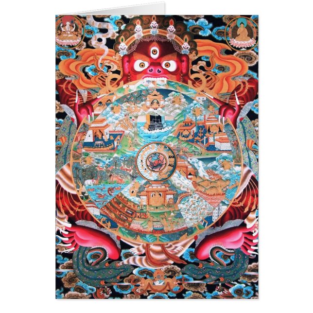 Tibetanische buddhistische Kunst (Rad des Lebens) (Vorne)