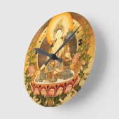 Tibetanische buddhistische Kunst Runde Wanduhr (Winkel)