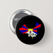 Tibetanische China Button (Vorne & Hinten)