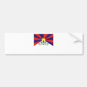 TIBETANISCHE FLAGGE AUTOAUFKLEBER