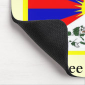 Tibetanische Flagge - freies Tibet! Mousepad (Ecke)