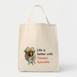 Tibetanische Spaniel-Lebensmittelgeschäft-Tasche Tragetasche