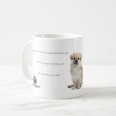 Tibetanische Spaniel-Tasse Kaffeetasse (Vorderseite Links)
