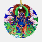 Tibetanischer Buddhismus buddhistisches Thangka Keramikornament (Vorne)
