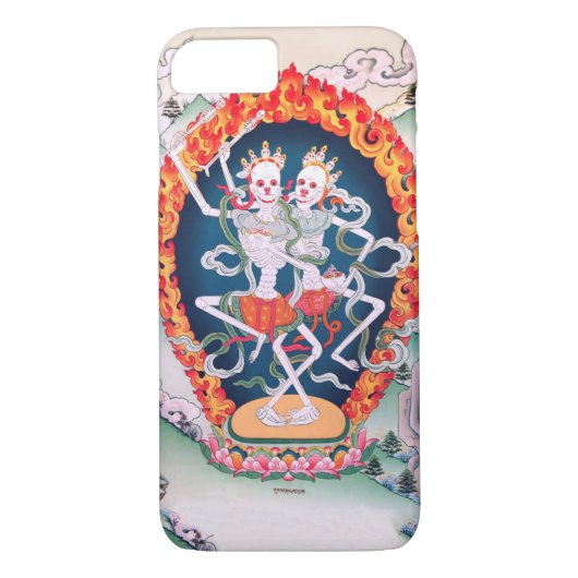Tibetanischer buddhistischer Kunst iPhone 7 Fall Case-Mate iPhone Hülle (Rückseite)