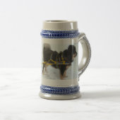 Tibetanischer Mastiff-"Ren! " Bierglas (VorderseiteRechts)
