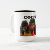 Tibetanischer Mastiff-Schale Zweifarbige Tasse (Vorderseite Links)