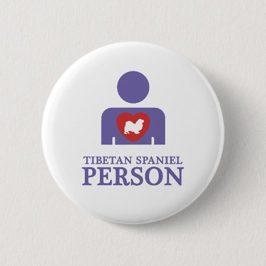 Tibetanischer Spaniel Button (Vorderseite)