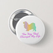 Tibetanischer Spaniel Button (Vorne & Hinten)