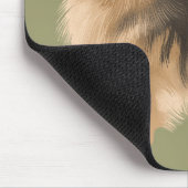 Tibetanischer Spaniel (dunkelmal) Maus-Pad Mousepad (Ecke)