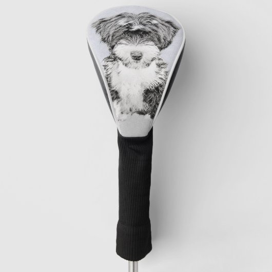 Tibetanischer Terrier-Malerei - niedliche Golf Headcover (Vorderseite)