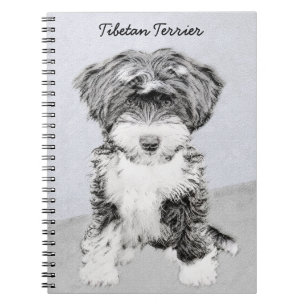 Tibetanischer Terrier-Malerei - niedliche Notizblock