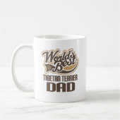 Tibetanischer Terrier-Vater (Welten am besten) Kaffeetasse (Links)