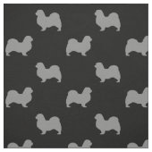 Tibetanisches Spaniel-Silhouette-Muster Stoff (Muster)