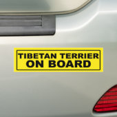 Tibetanisches Terrier an Bord Autoaufkleber (Auf Auto)
