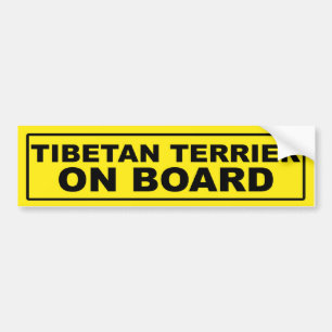 Tibetanisches Terrier an Bord Autoaufkleber