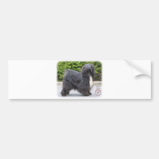 Tibetanisches Terrier Autoaufkleber (Vorne)