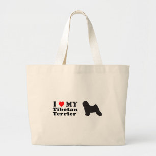 Tibetanisches Terrier Jumbo Stoffbeutel