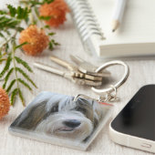Tibetanisches Terrier Schlüsselanhänger (Vorderseite rechts)