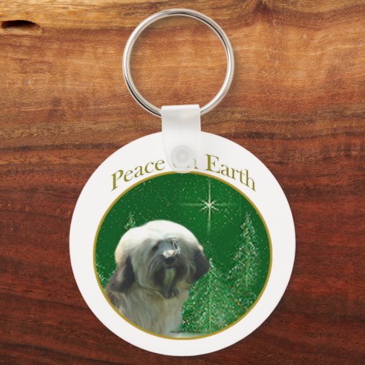 TibetanTerrier Peace Schlüsselanhänger (Vorderseite)