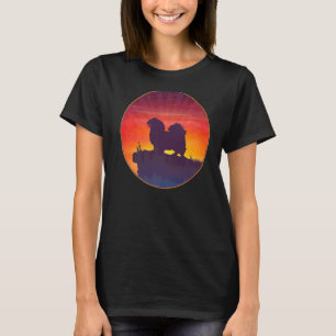 Tibeter Spaniel Dog Sunset T-Shirt