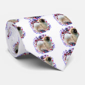 Tibeter Spaniel Patriot Krawatte (Gerollt)
